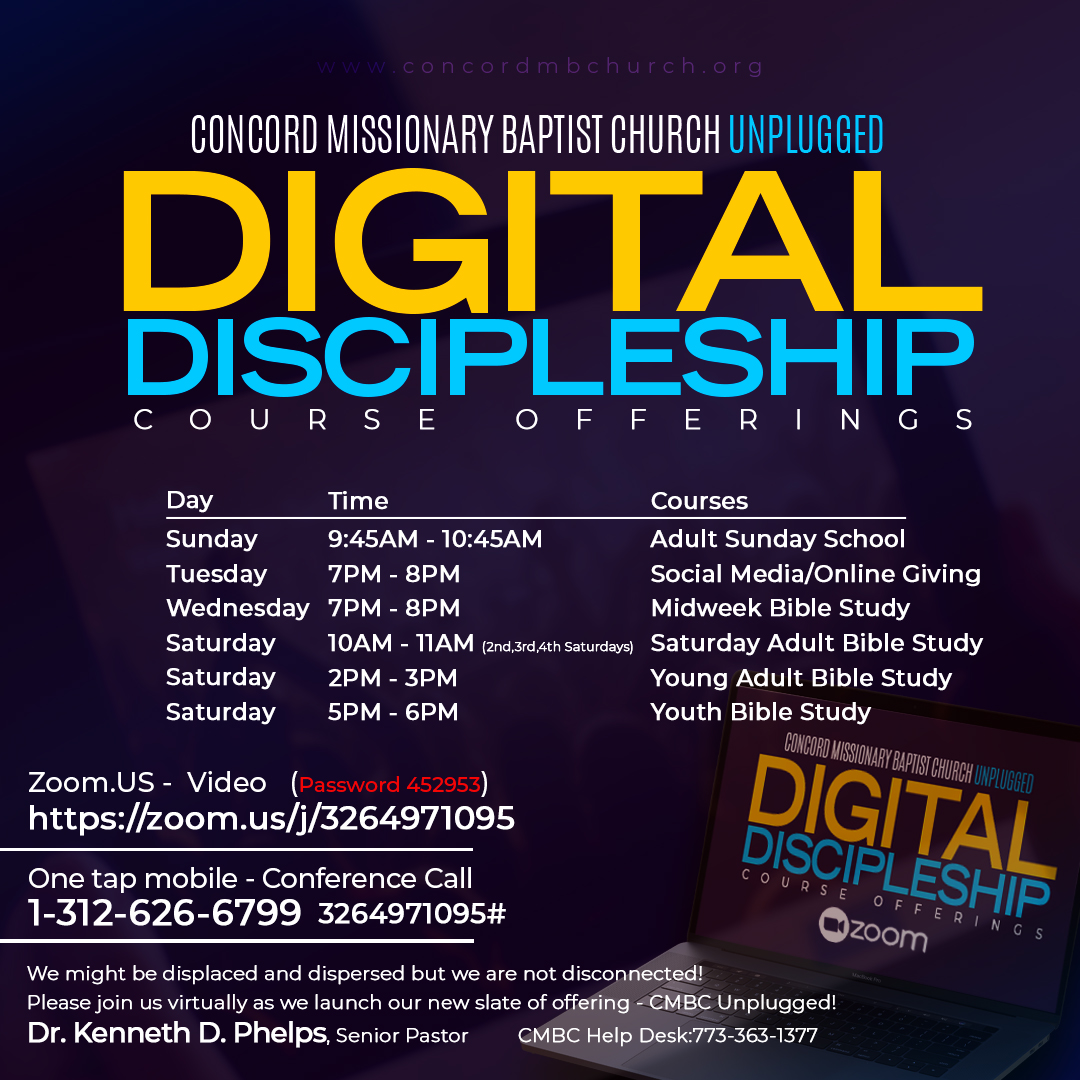 Cmbc Unplugged Digital Discipleship Courses Dr Kenneth Phelps 9870