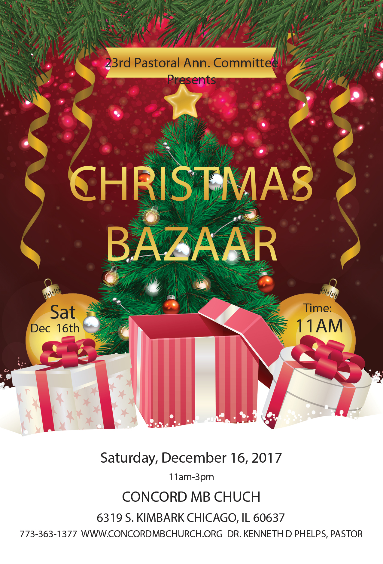 23RD ANNIVERSARY CHRISTMAS BAZAAR