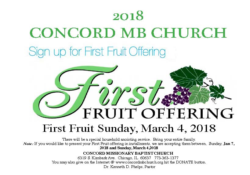 First Fruit Flyer 2018