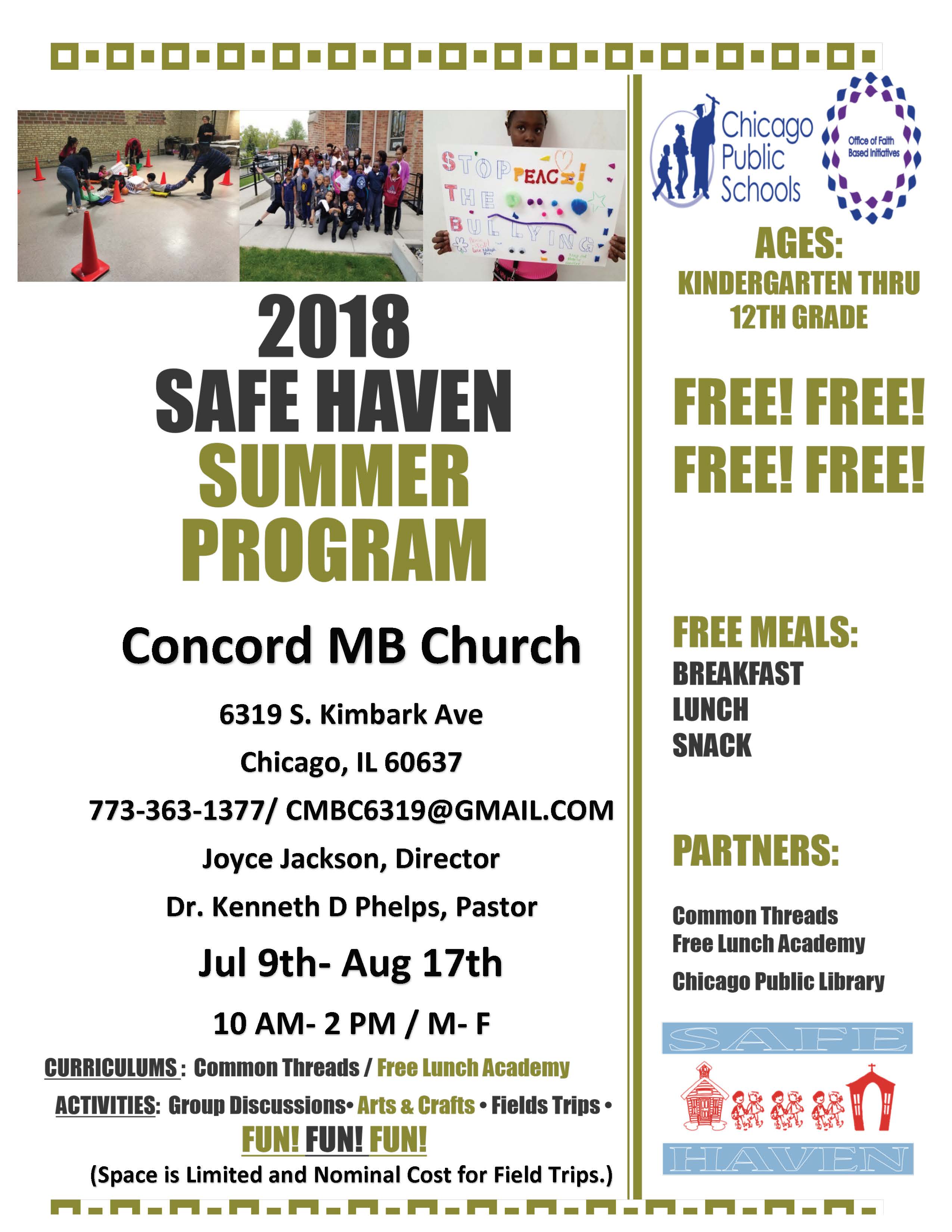 CMBC 2018 Summer Flyer