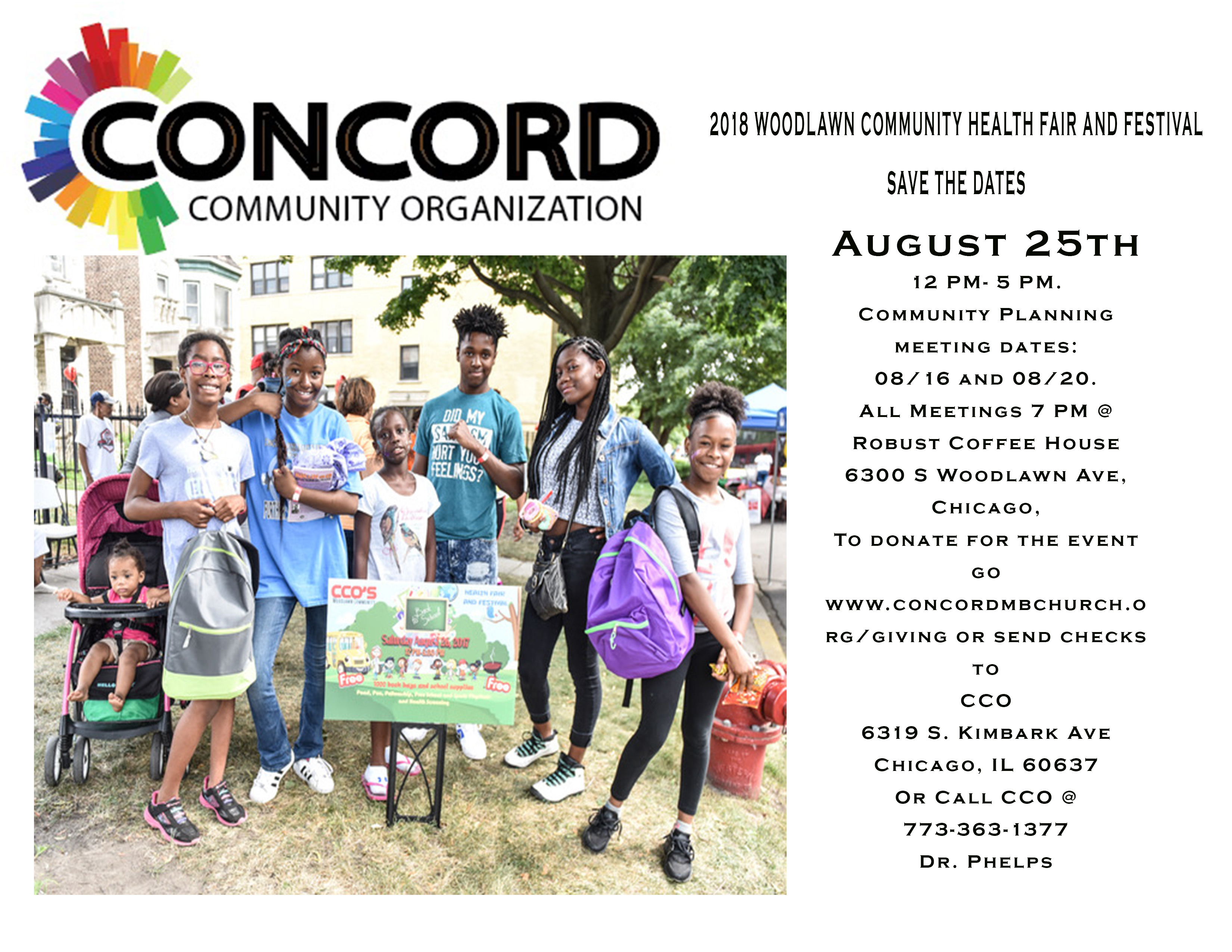 CCO 2018 Woodlawn Community Health Fair