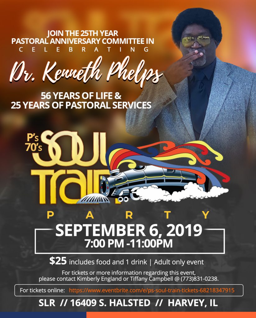 Dr Phelps 25th Pastoral Celebration 56th Birthday 70s Soul Train Theme Party Dr Kenneth 6468